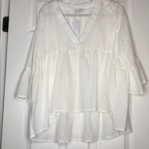 White tunic top / size 14 / got to fit loosely